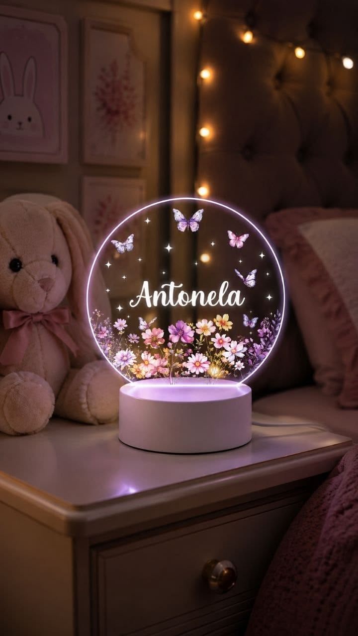 Adlı 3D gecə lampası