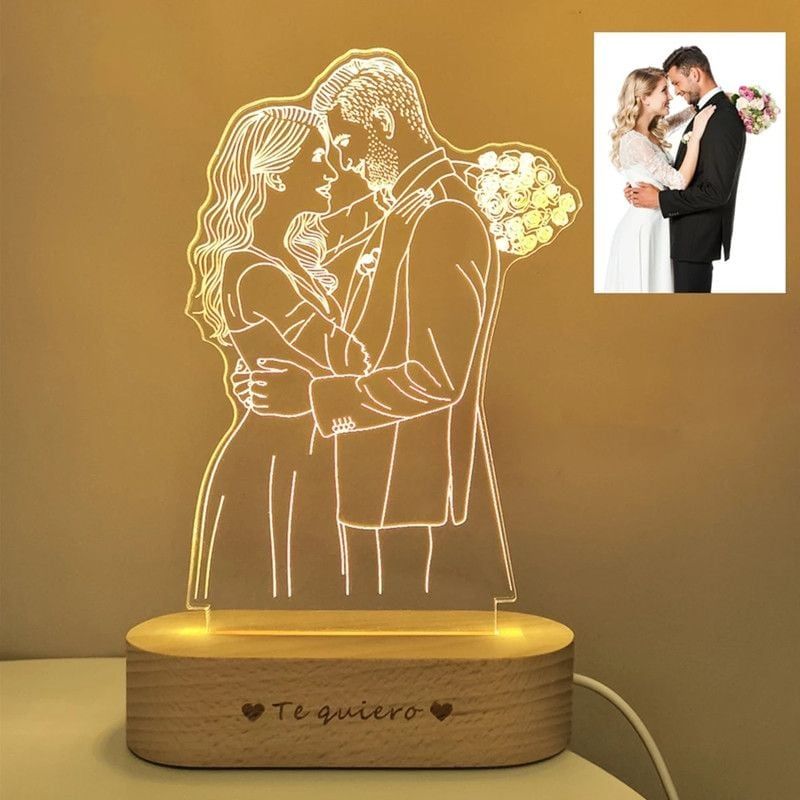 Şəkildən hazırlanmış 3D lampa