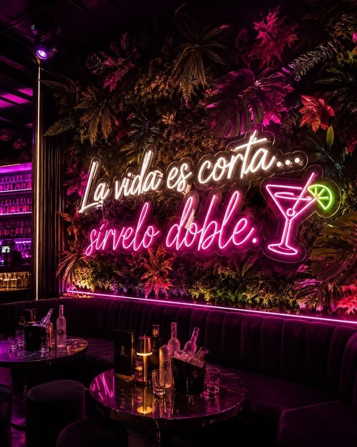 Kafe və pub üçün neon nümunəsi N-013
