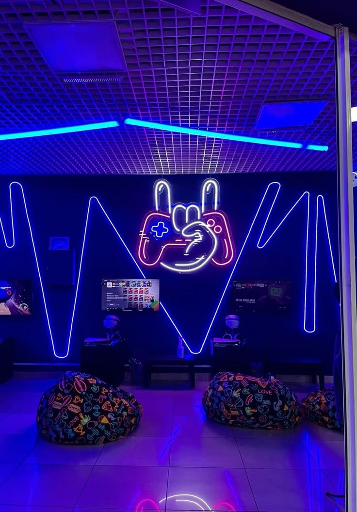 Oyun və VIP zona üçün neon nümunəsi N-061