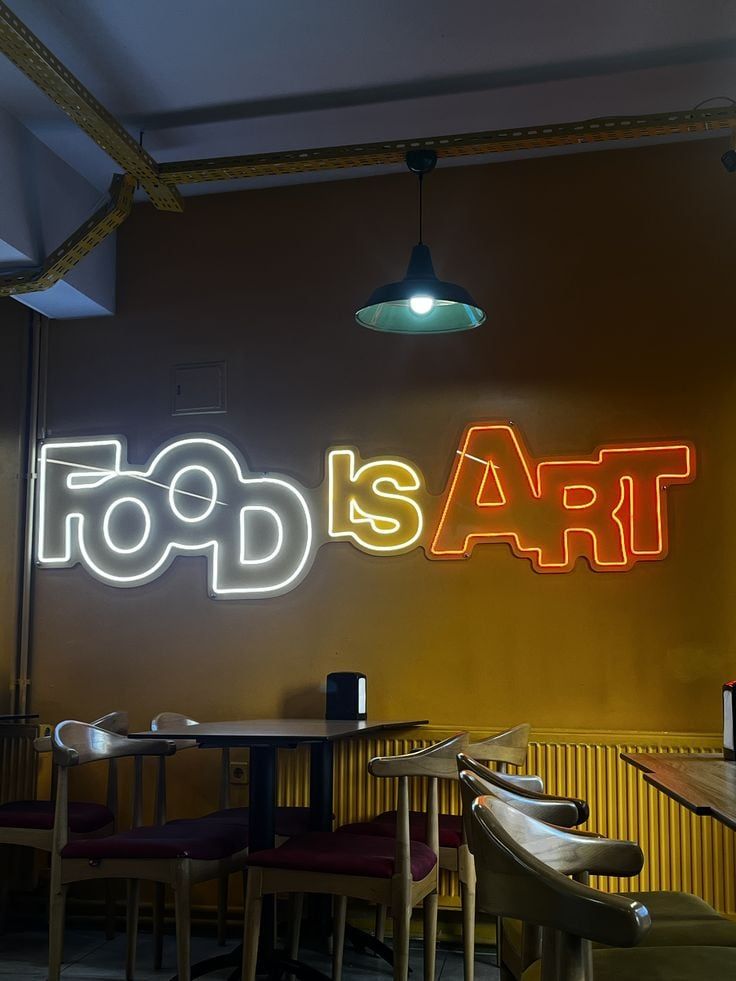 Restoran üçün neon nümunəsi N-008