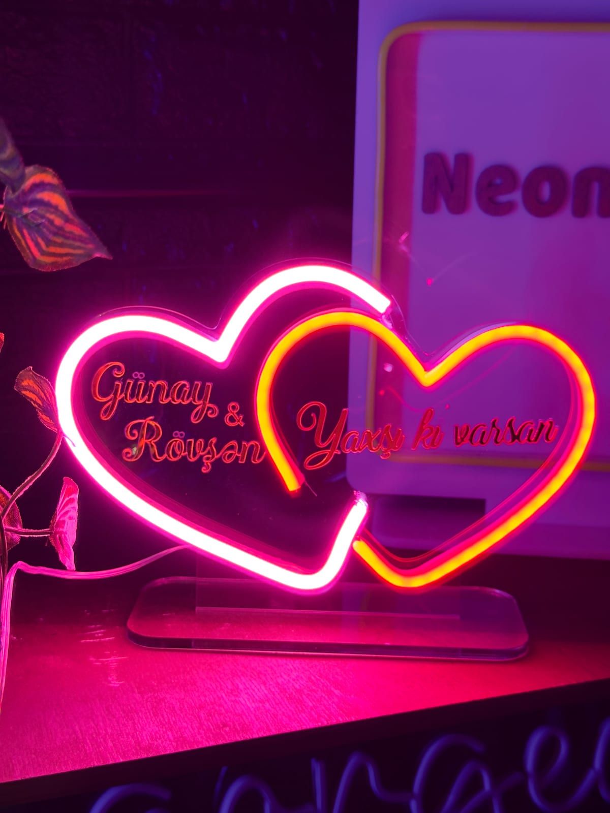 Hədiyyə üçün neon nümunəsi N-140